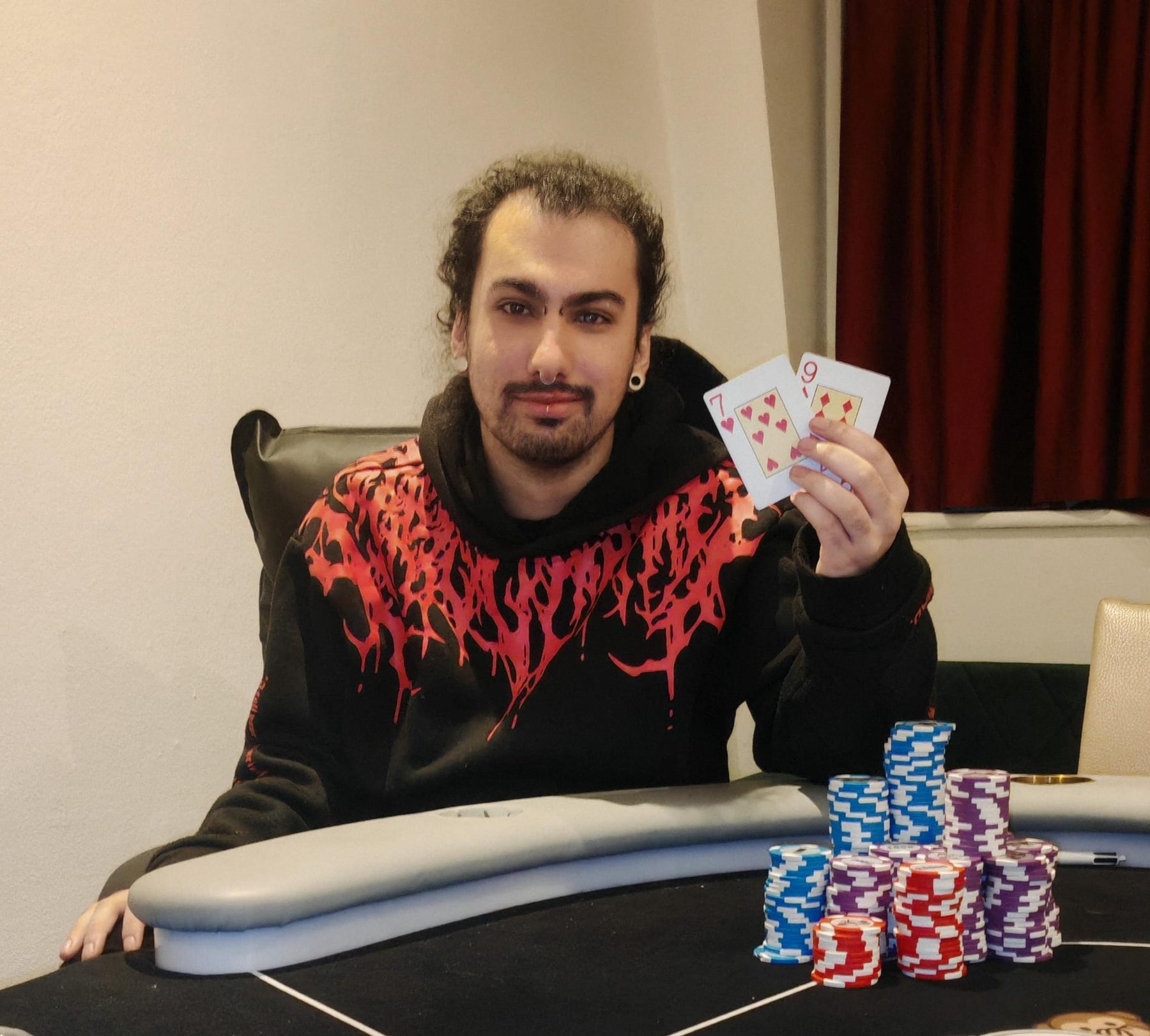 Player with chips